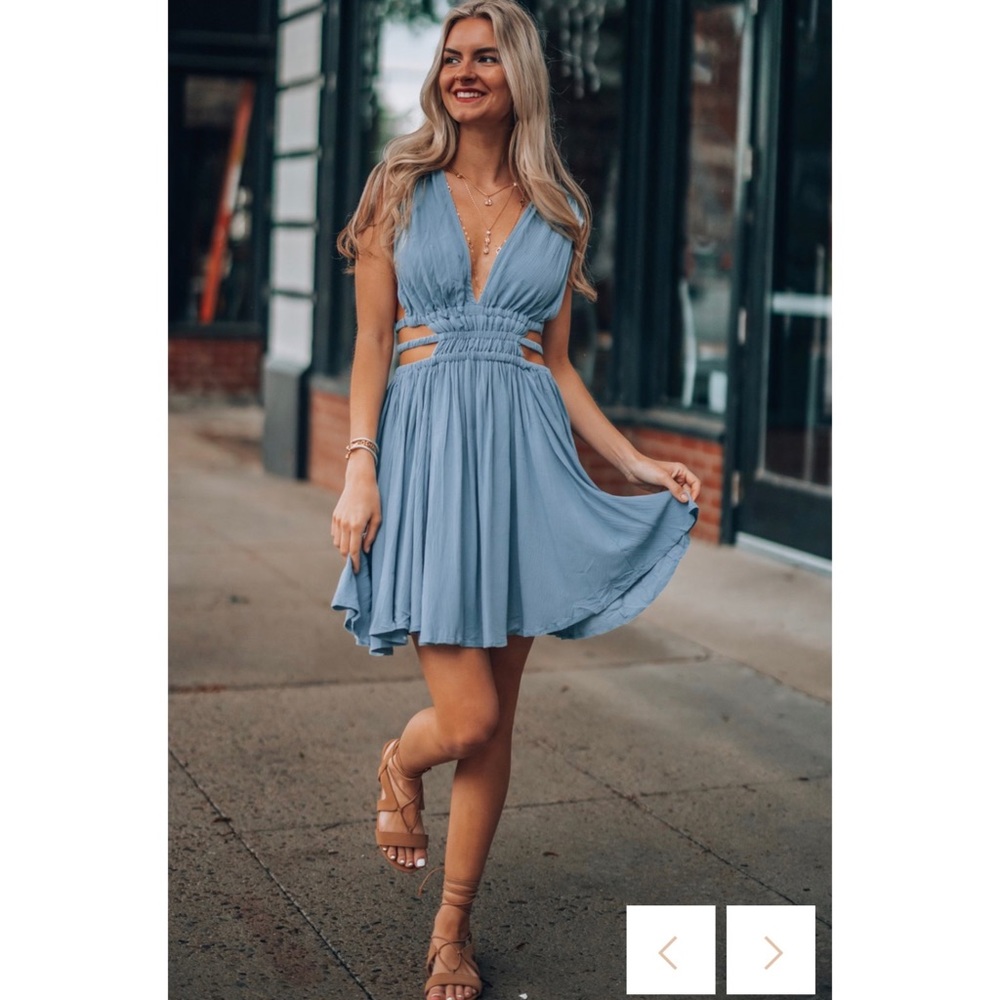 NWOT- Thalia Mini Dress (Ocean) - NEVER WORN - Picture 3 of 5